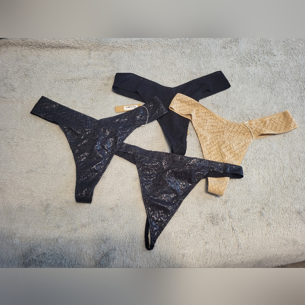 Black and Tan Thong Set